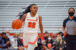 Chrislyn Car and Syracuse were never able to get within six points of Notre Dame. 